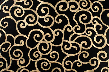 Image showing Golden abstract arabesque