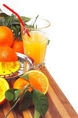 Image showing fresh orange juice