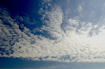 Image showing Background of sky full of cumulus.
