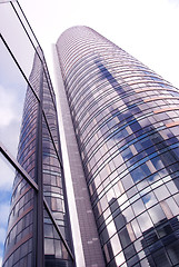 Image showing Glass high skyscraper modern city architecture 