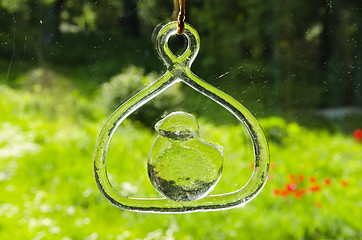 Image showing Beautiful glassy decoration.