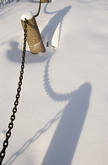 Image showing Decorative fence with chains