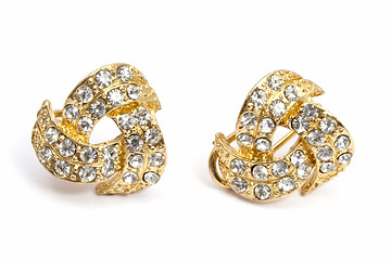 Image showing Beautiful fashion earrings 