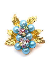 Image showing Beautiful Blue Brooch 