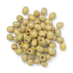 Image showing Green olives