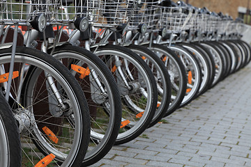 Image showing City bicycles