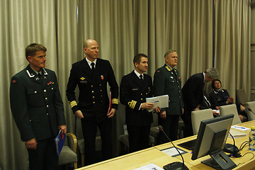 Image showing Norwegian officers