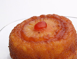 Image showing pineapple upside-down cake