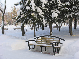 Image showing Bench for relaxation