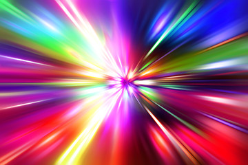 Image showing colorful  radial radiant effect