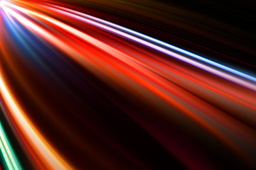 Image showing abstract colorful trails