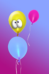 Image showing comic festive inflatable balloon