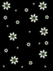 Image showing Firework Snowflakes 