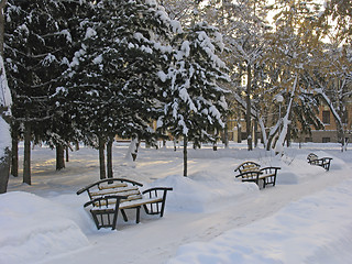 Image showing Benches