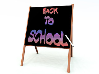 Image showing Back To School Blackboard