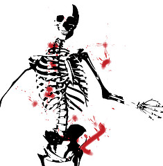 Image showing Bloody Skeleton