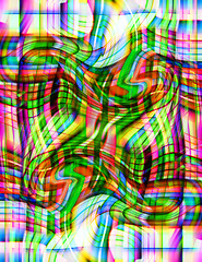 Image showing Distorted Abstract Color Background