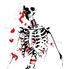 Image showing Bloody Skeleton