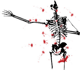 Image showing Bloody Skeleton