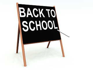 Image showing Back To School Blackboard