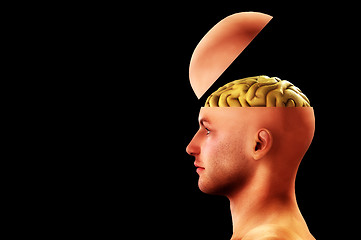 Image showing Profile Open Minded Head 