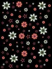 Image showing Firework Snowflakes 