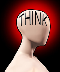 Image showing Blank Thinking 