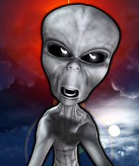 Image showing Angry Alien 