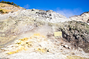 Image showing Solfatara - volcanic crater