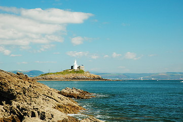 Image showing swansea and lighthouse