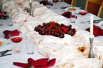 Image showing wedding banquet