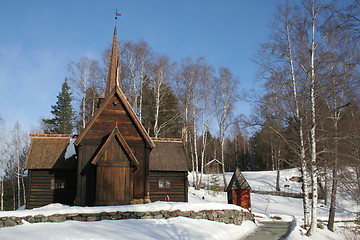 Image showing Garmo church, Maihaugen