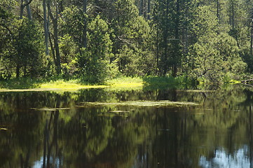 Image showing lake in czech mountain