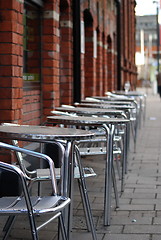 Image showing chairs on the street
