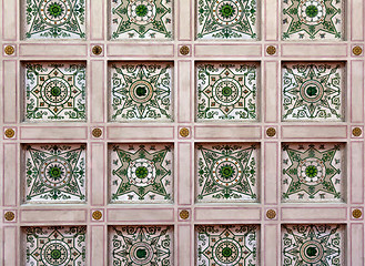 Image showing painted ceiling at the Hermitage Museum in St. Petersburg