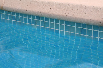 Image showing The edge of a swimmingpool