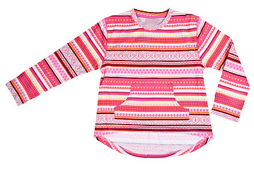 Image showing red striped sweater children
