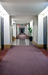 Image showing corridor in the hotel