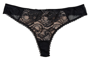 Image showing women's black panties