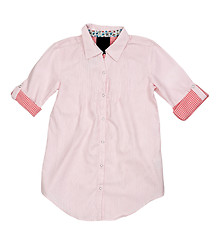 Image showing Pink summer shirt with short sleeves