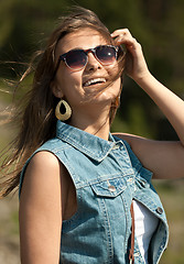 Image showing portrait of smiling girl