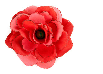 Image showing red flower from tissue