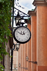 Image showing old street clock