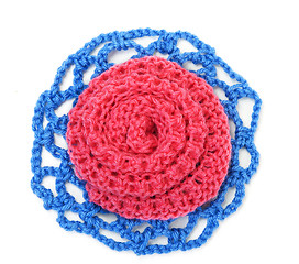 Image showing Knitted roses