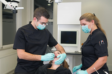 Image showing Patient at the dental practice