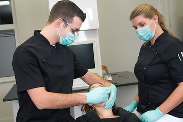 Image showing Patient at the dental practice