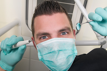 Image showing In the dentist's chair