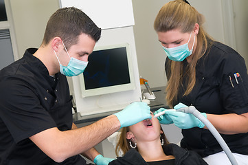 Image showing Patient at the dental practice