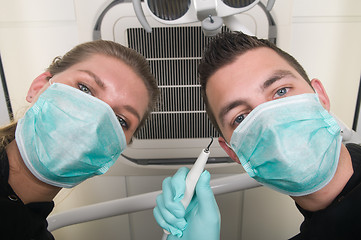 Image showing In the dentist's chair