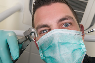 Image showing In the dentist's chair